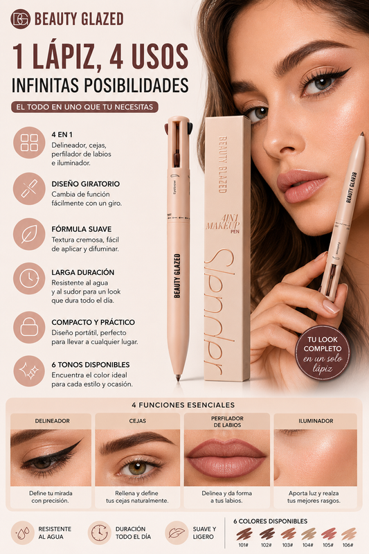 Beauty Glazed - Maquillaje 4 en 1