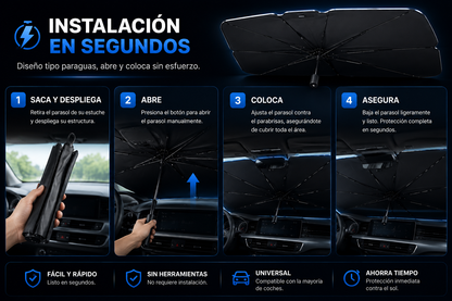 🔥 SolarShade™ Parasol Plegable Premium
